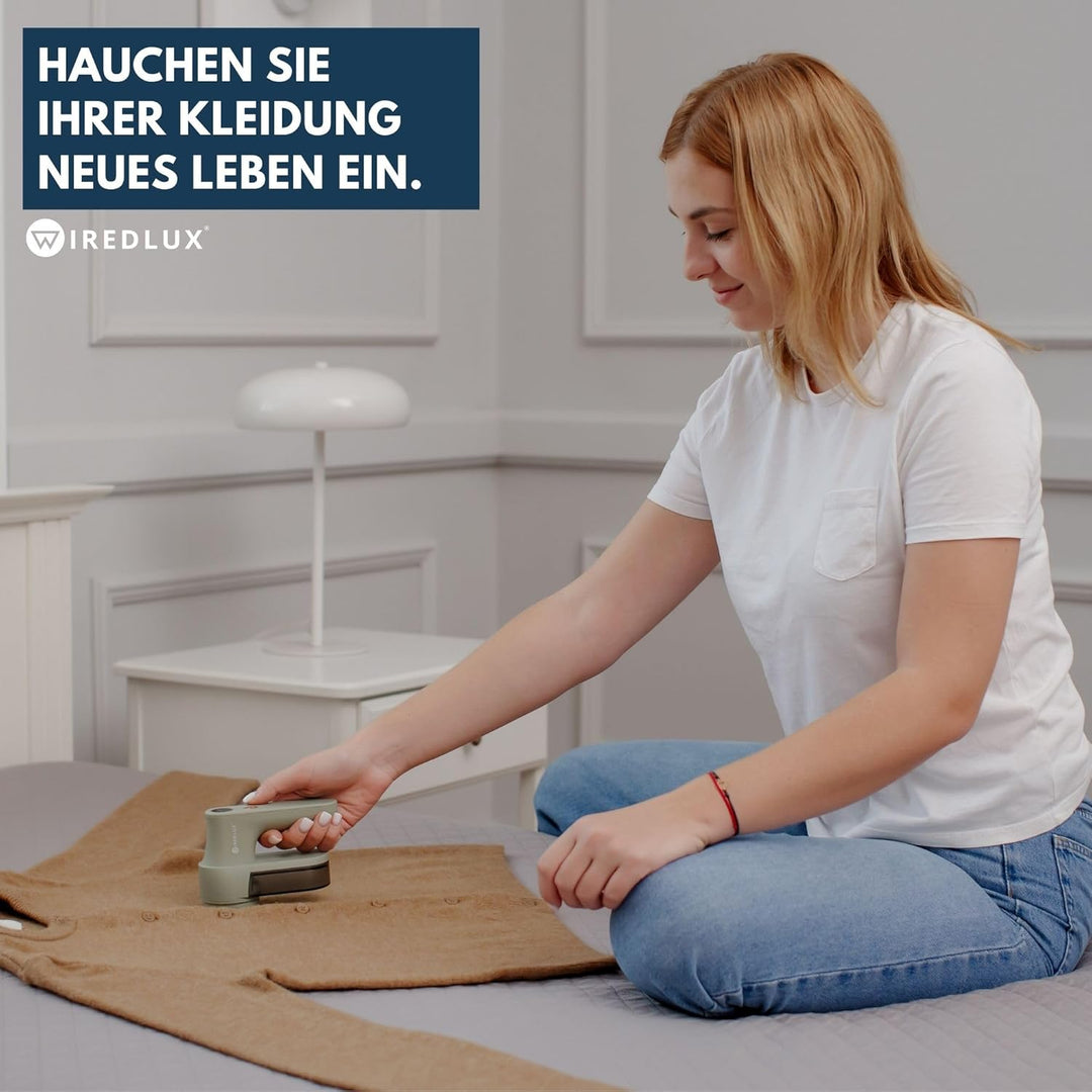 Fusselrasierer elektrisch aufladbar für Kleidung – Fusselentferner & Pilling-Rasierer mit 3 Geschwin
