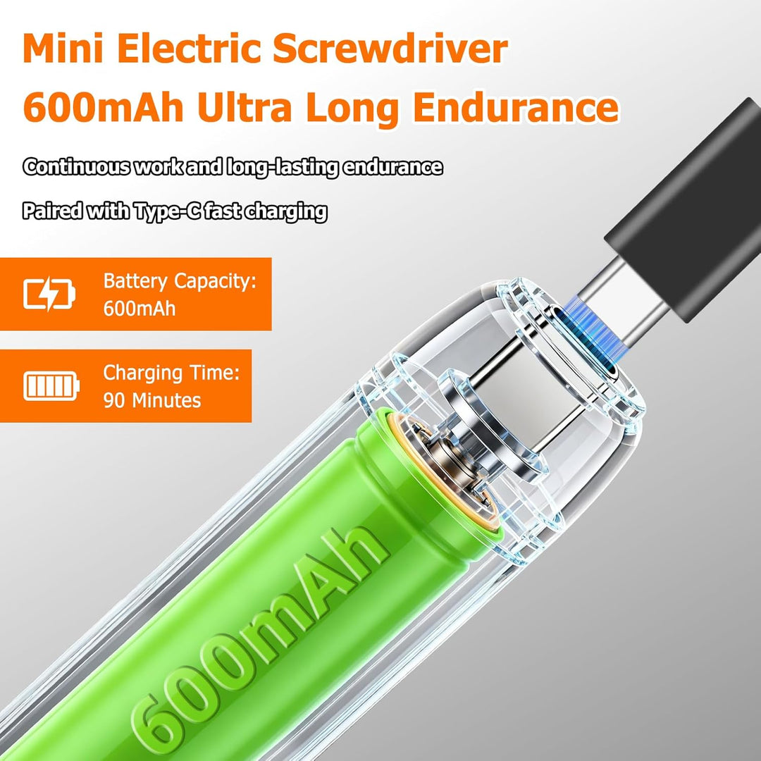 Mini Elektrischer Schraubendreher Set, 46 in 1 Präzisions Elektro Schraubendreher Set mit 36 Magneti
