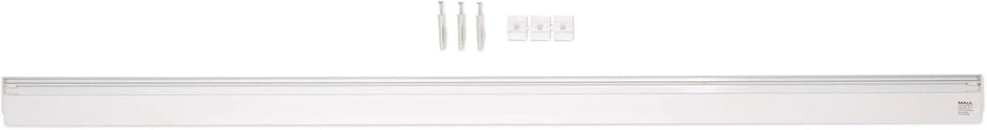 MAUL Klemmleiste MAULgrip 100 x 5 cm | Wandklemmleiste aus Aluminium zum Anbringen von Zeichnungen,