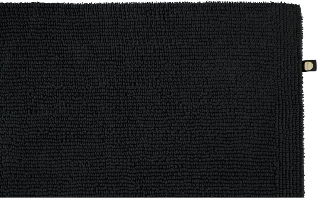 Rhomtuft Badteppiche Pur schwarz - 15 50x75 cm, 50x75 cm