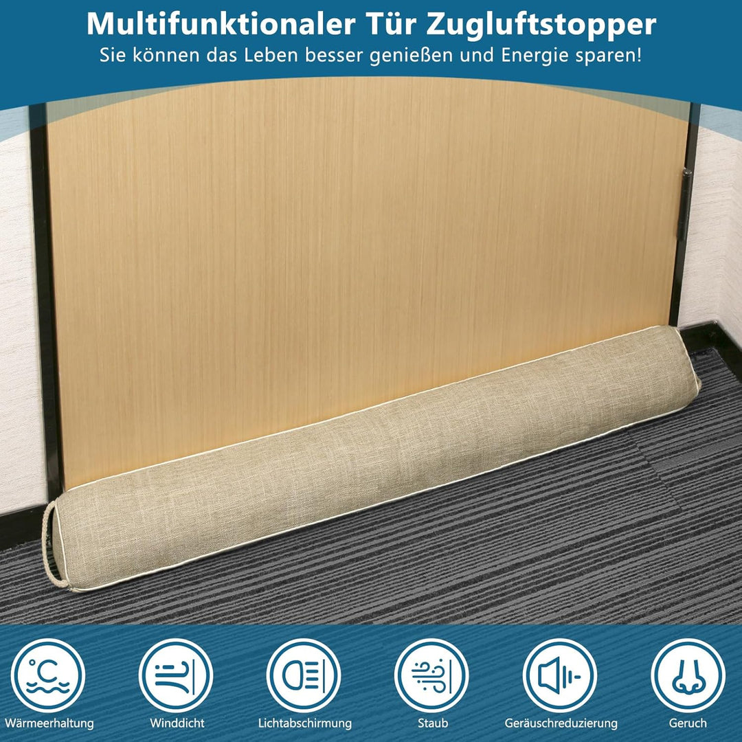 HooTown Zugluftstopper für türen, 92cm Schwerer Zugluftstopper tür Zugluftstopper Windstopper Türluf