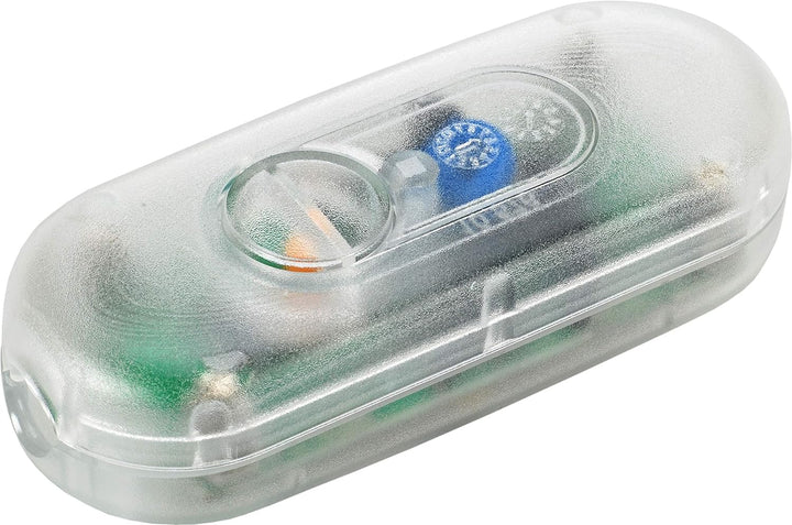 EHMANN 2900x0800 Elektronischer Schnurdimmer T29.08 transparent, Phasenanschnitt, 230V, 50Hz, Leistu