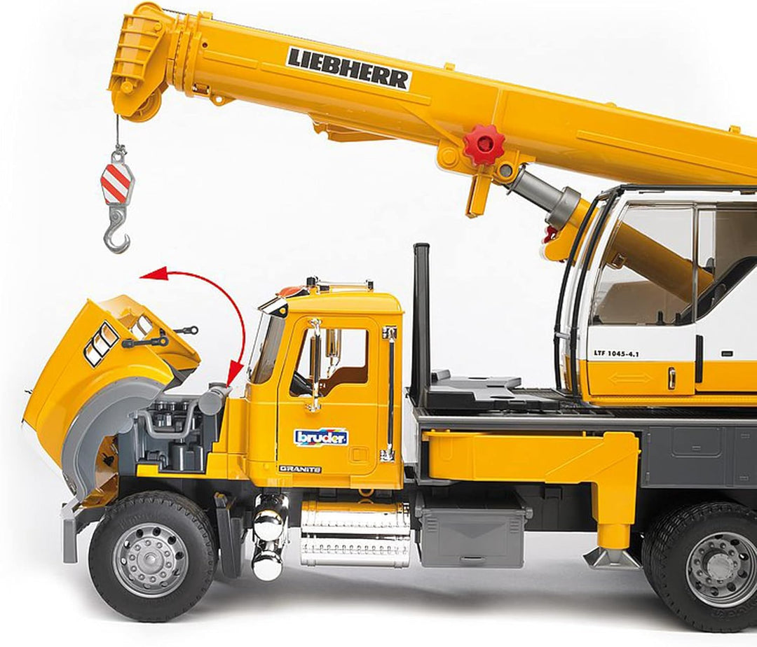 bruder 02818 - Mack Granite Liebherr Kran-LKW - 1:16 Fahrzeuge Kranwagen Baufahrzeug