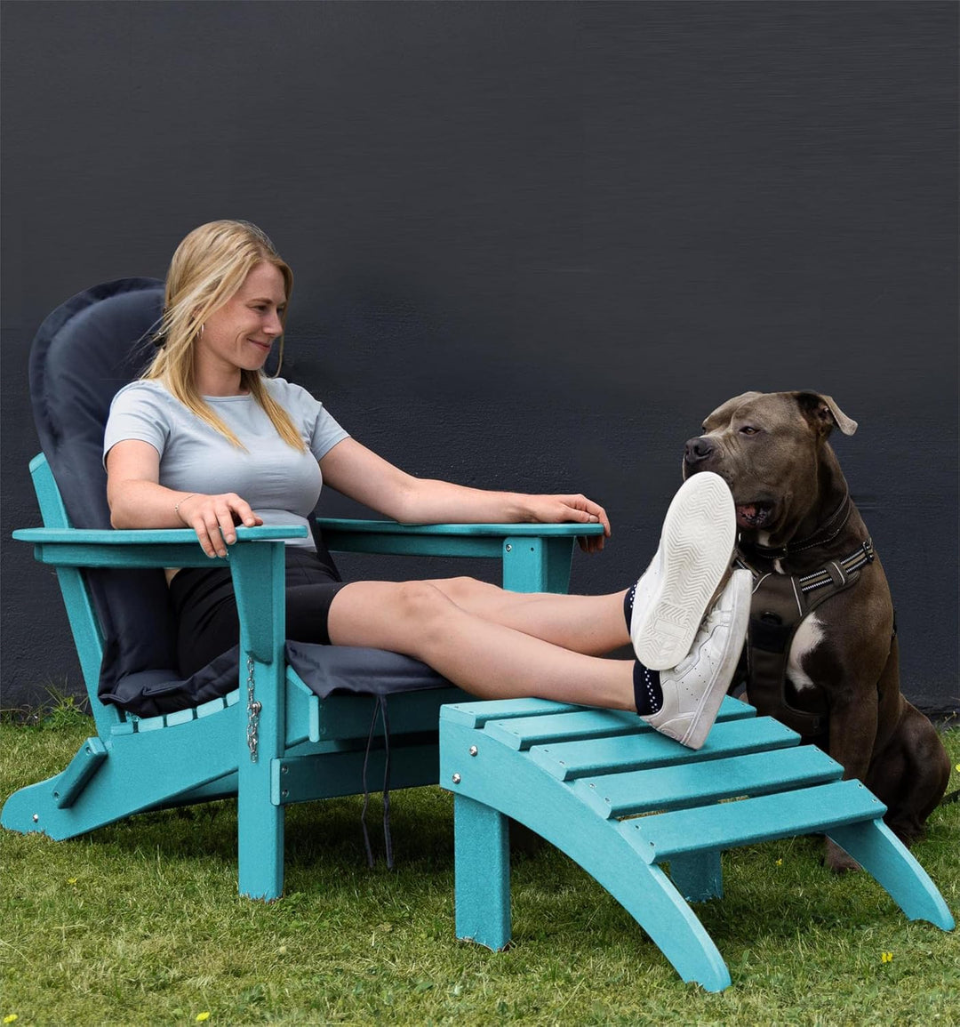 normani Original Adirondack Stuhl - Klappbarer Gartenstuhl in Holzoptik - Gemütlicher Gartensessel a
