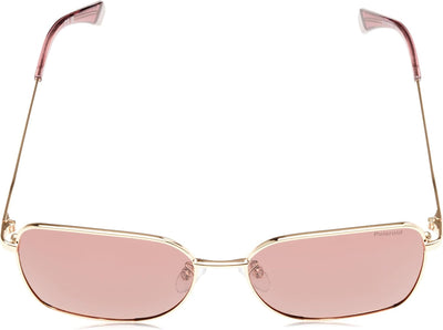 Polaroid Unisex Sonnenbrille PLD 4158/G/S/X 58/16/145 Damen Sunglasses, NOA/KL Gold BURGNDY, 58