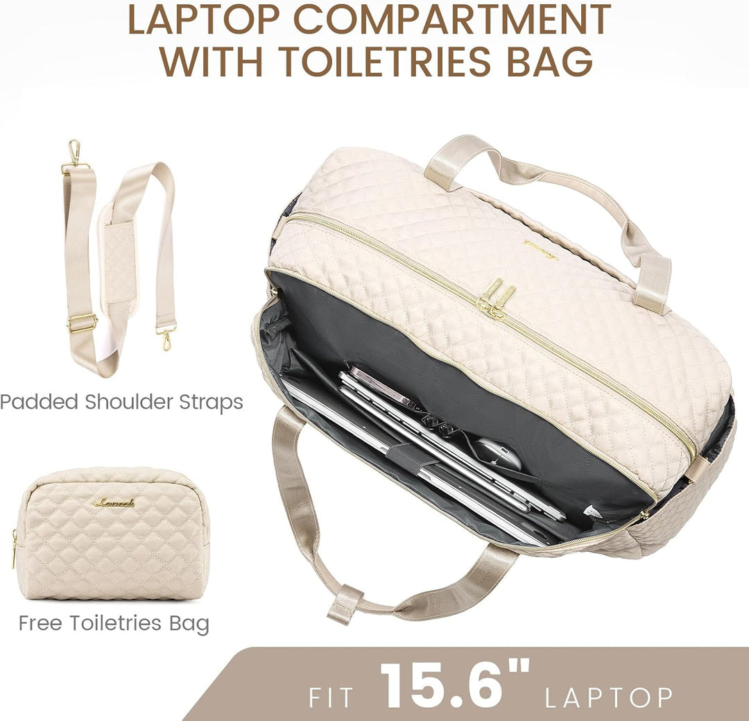 LOVEVOOK Reisetasche Damen Sporttasche Gross mit Laptopfach Weekender Handgepäck Tasche Gym Bag Trav
