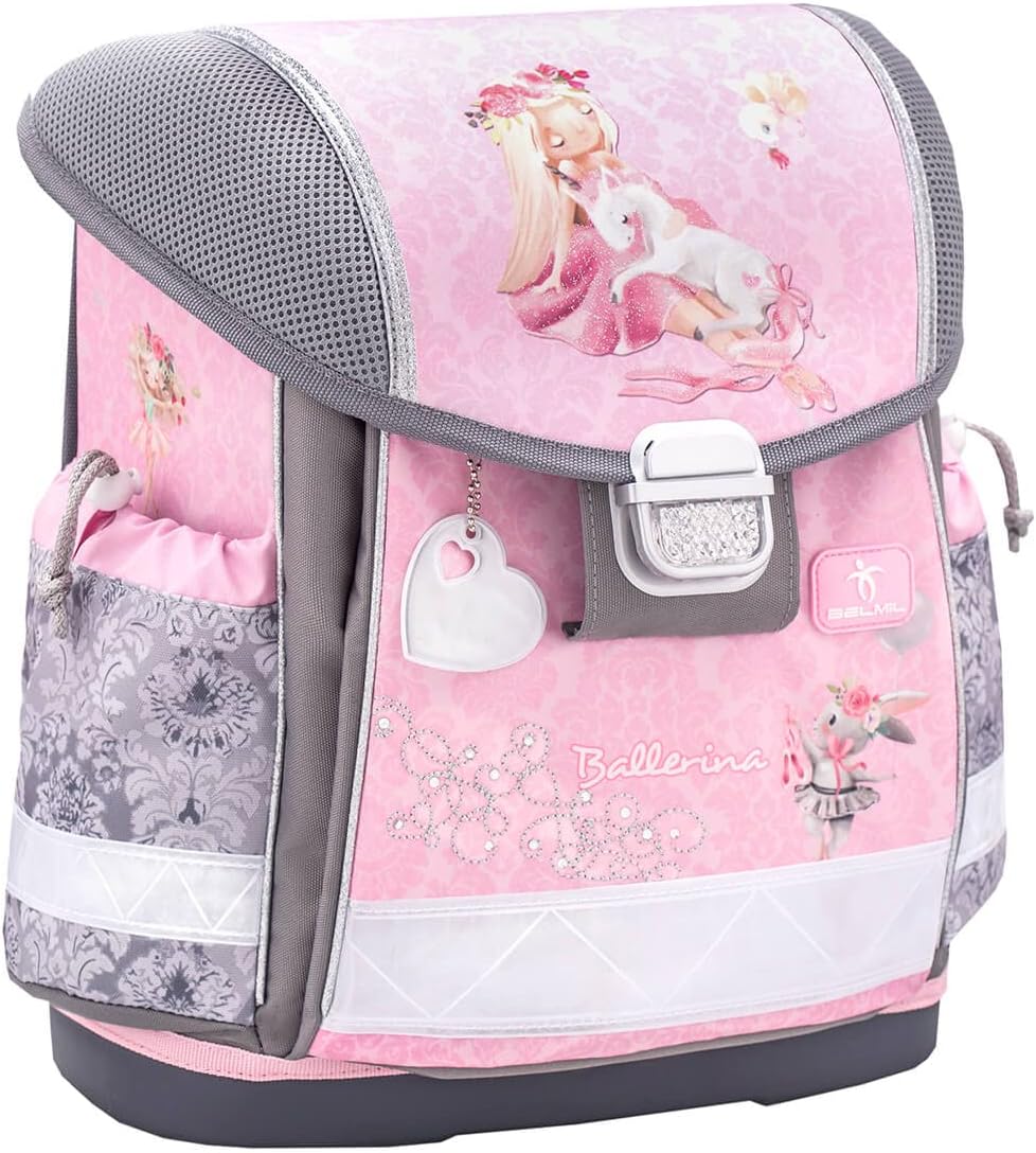 Belmil Classy Schulranzen Set 4 - teilig (403-13/AG/S) M Ballerina, M Ballerina