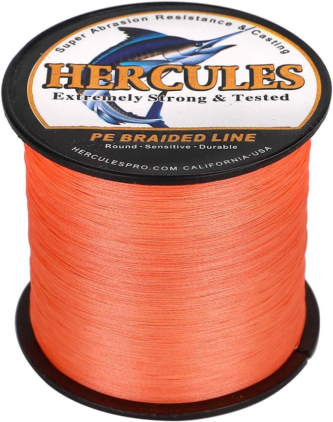 HERCULES Super Cast 100m - 2000m Yards Geflochtene Angelschnur 10lb - 300lb Test für Salzwasser Süss