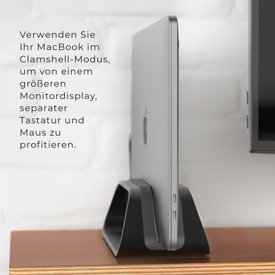 HumanCentric Vertikaler Laptop-Ständer für MacBook, kompatibel mit MacBook Pro Ständer, MacBook Air