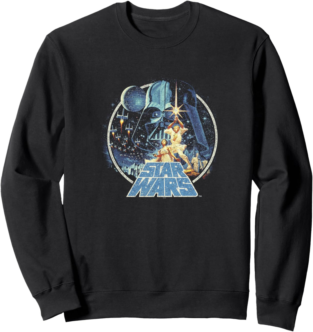 Star Wars Group Victory Scene Retro Poster Sweatshirt