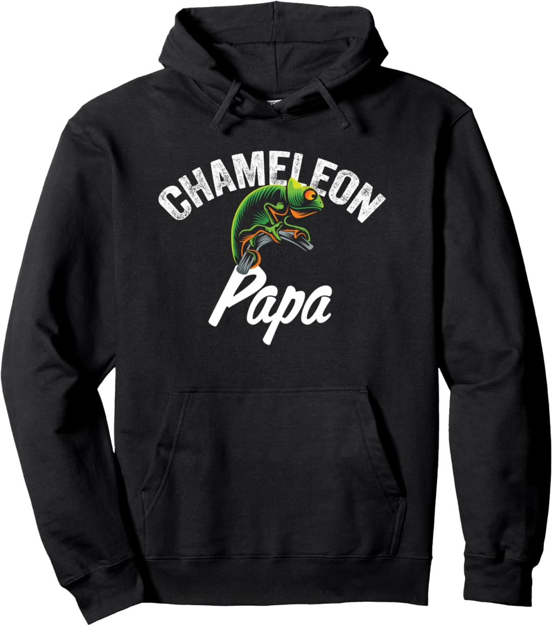 Chamäleon Papa Chamäleon Reptilien-Eidechse Pullover Hoodie