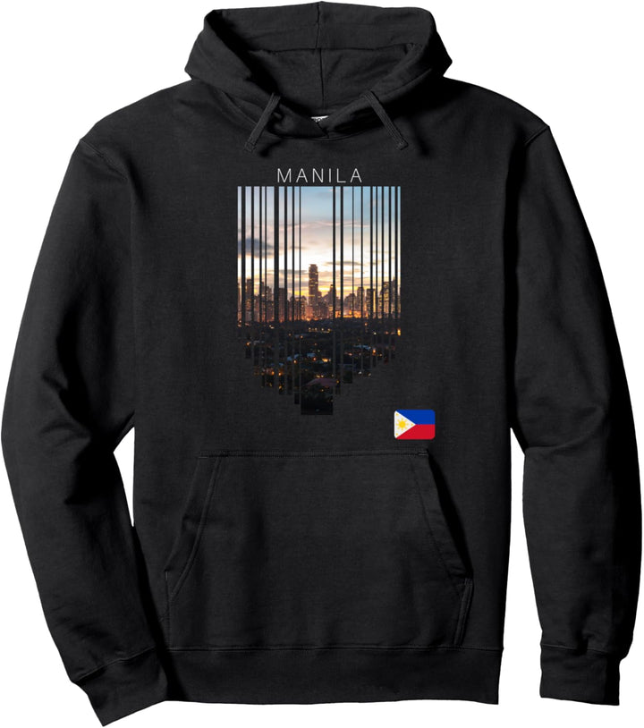 Manila Philippinen Flagge Pullover Hoodie