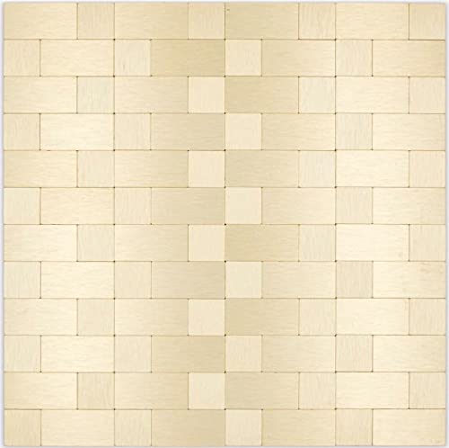 Mosaikfliese Selbstklebende Mosaike Kombi metall gold Küche Badezimmer MOS200-4G87_f