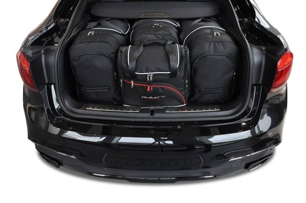 KJUST Dedizierte Kofferraumtaschen 4 STK kompatibel mit BMW X6 F16 2014-2019