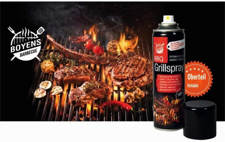 BBQ-Grillspray (3 Dosen) zum Grillen und Braten Pflegespray für Edelstahl und Gusseisen 200ml Dose G