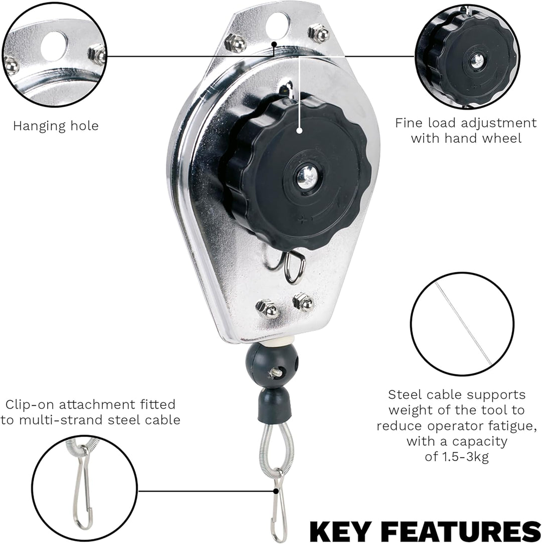 SEALEY Spring Balancer 1.5-3.0kg Capacity Klein, Klein