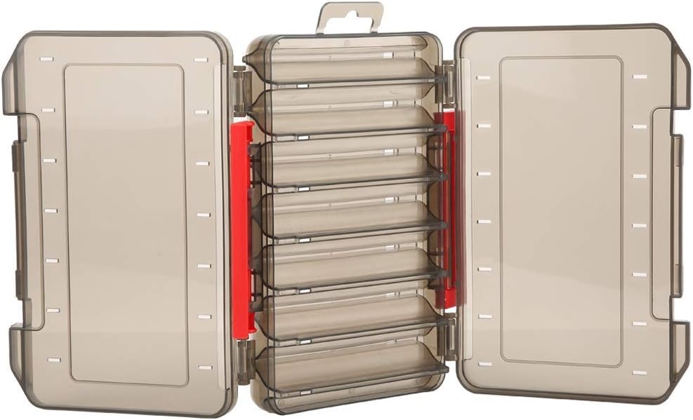 Doppelseitige Angelbox, Tacklebox Köderbox Doppelschicht Angelbox Wasserdicht Angelzubehör Boxen Köd