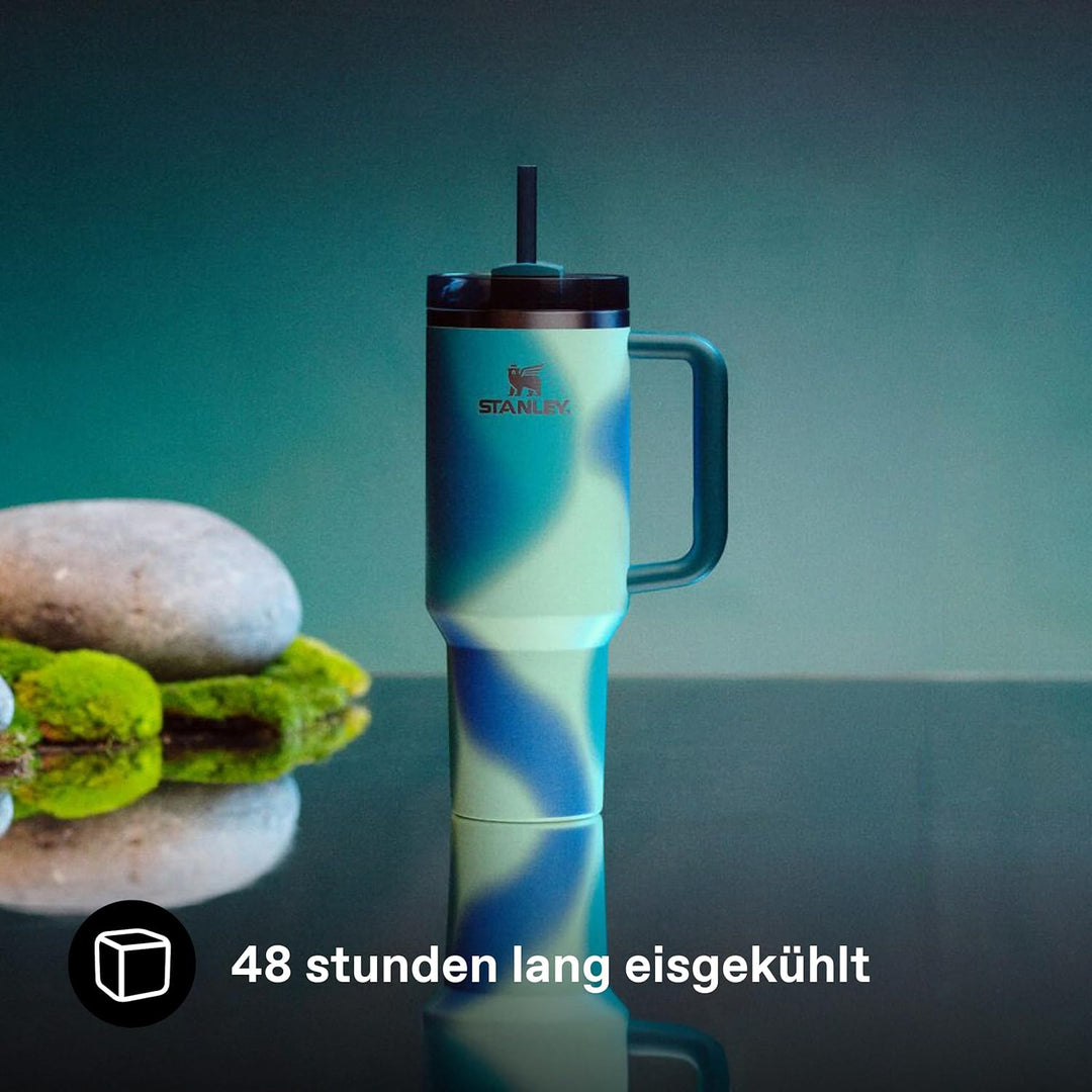 Stanley 1913 Quencher H2.0 Flowstate Trinkflasche Mit Strohhalm - Thermobecher Kühlt 11 Stunden - 48