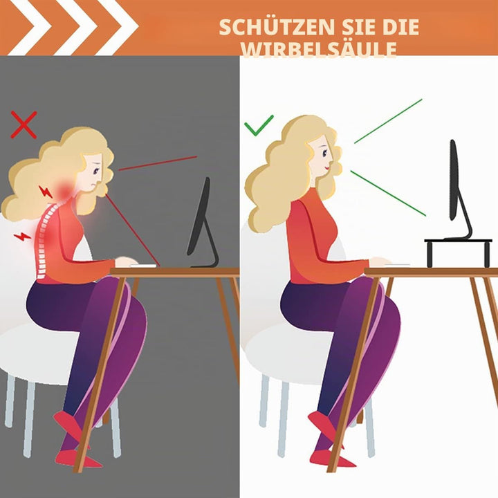 Hemudu 2 Packungen Monitor Universal Höhenverstellbar dreieckige Ständer Flachbildfernseher Ständer