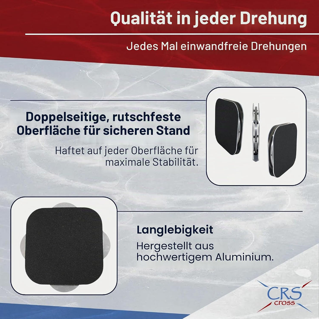 CRS Cross Spinner für Eiskunstlauf - Trainingshilfe für Eiskunstläufer, Gymnastik, Tanz und Ballettp