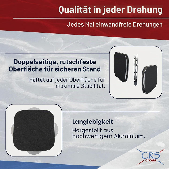 CRS Cross Spinner für Eiskunstlauf - Trainingshilfe für Eiskunstläufer, Gymnastik, Tanz und Ballettp