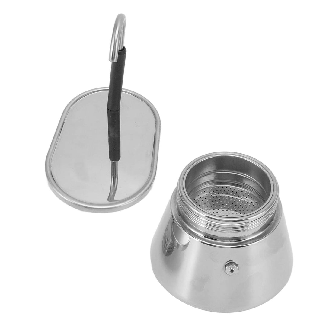 Tbest Herd Espressokocher Edelstahl Mokkakanne Cam Kaffee Mini Express Lichtenstein Set Beinhaltet 1