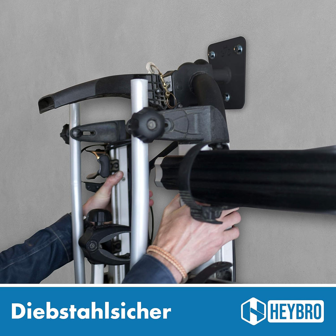 HEYBRO® Universal Wandhalterung für Fahrradträger - inklusive Befestigungsmaterial - optimale und st