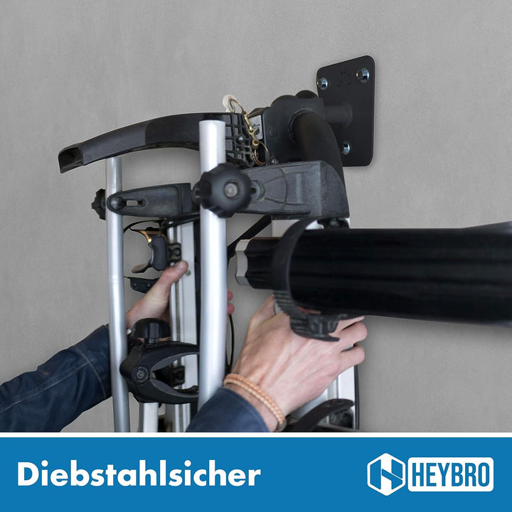 HEYBRO® Universal Wandhalterung für Fahrradträger - inklusive Befestigungsmaterial - optimale und st
