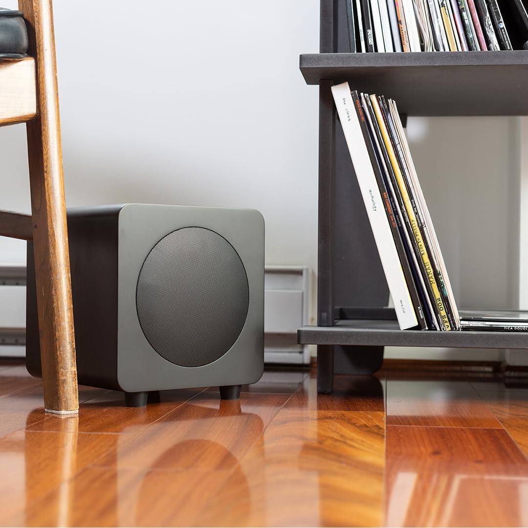 Kanto SUB8VMB 8" 300W Sealed Powered Subwoofer | Matte Black