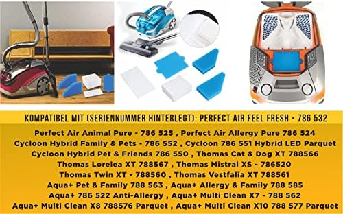 2x FILTER-SET komplett (10-teilig) für Pet & Family, Allergy & Family, Multi Clean X8 Parquet, Multi