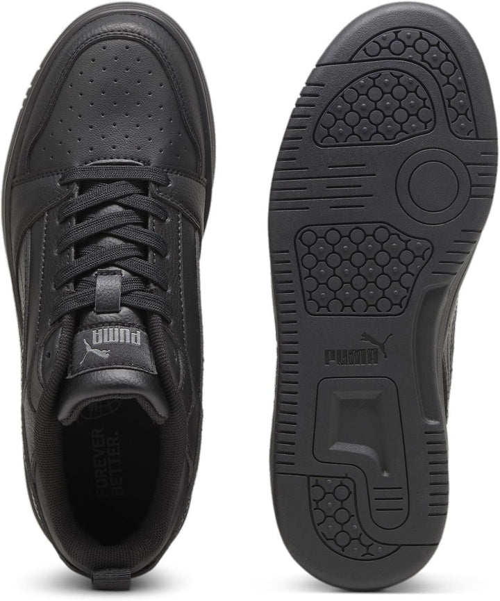 PUMA Unisex Kinder Rebound V6 Lo Jr Sneaker 37.5 EU Schwarz Grau Black Shadow Gray, 37.5 EU Schwarz