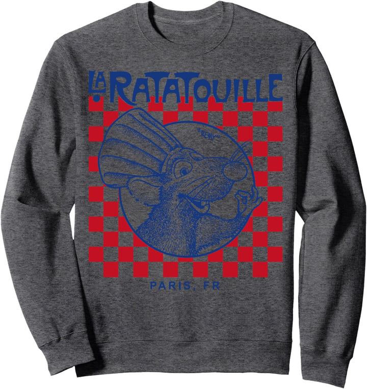 Disney Pixar Ratatouille Remy Paris Checkerboard Sweatshirt