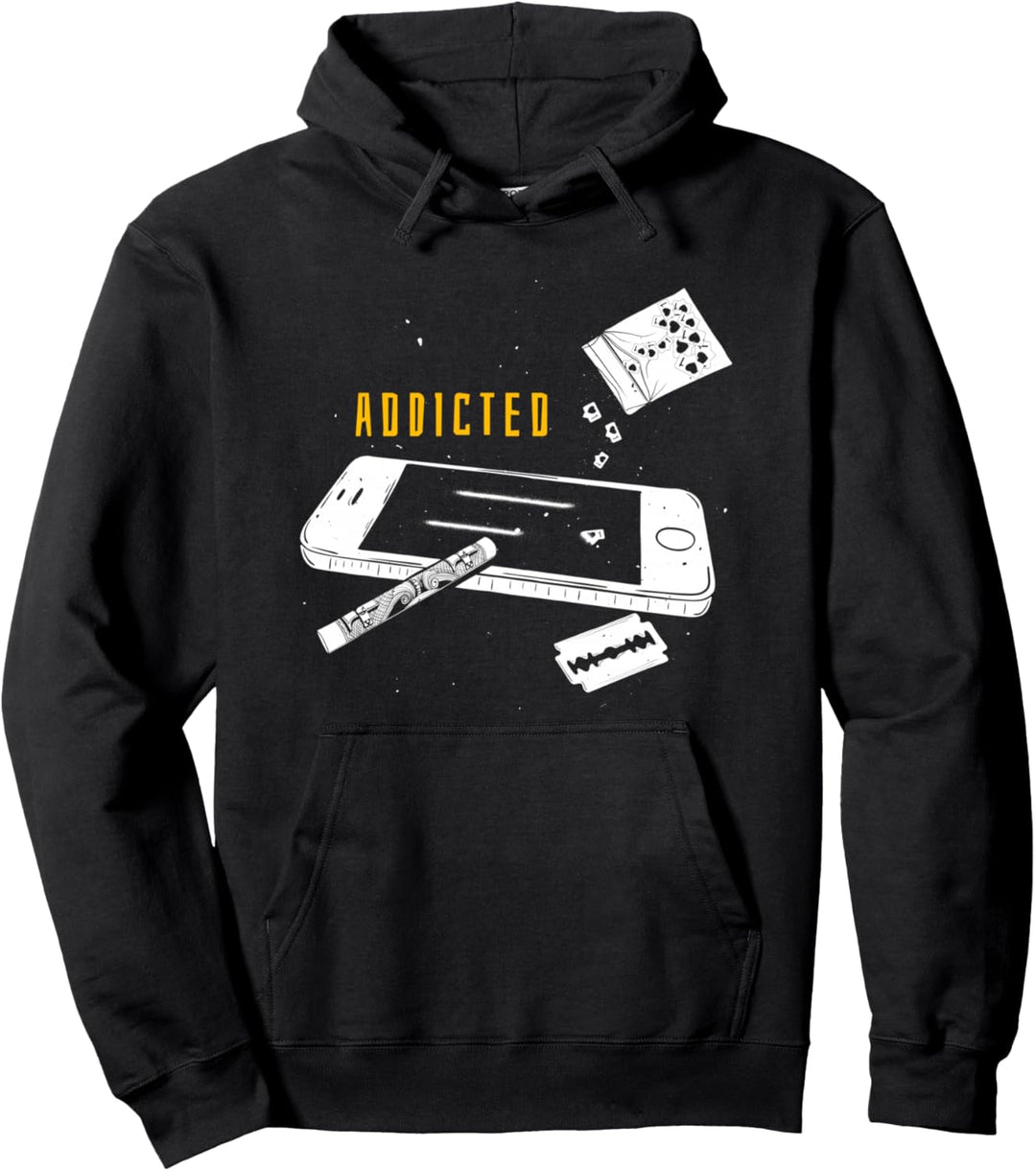 Social Addicted - Sad Aesthetic Edgy Streetwear Pullover Hoodie
