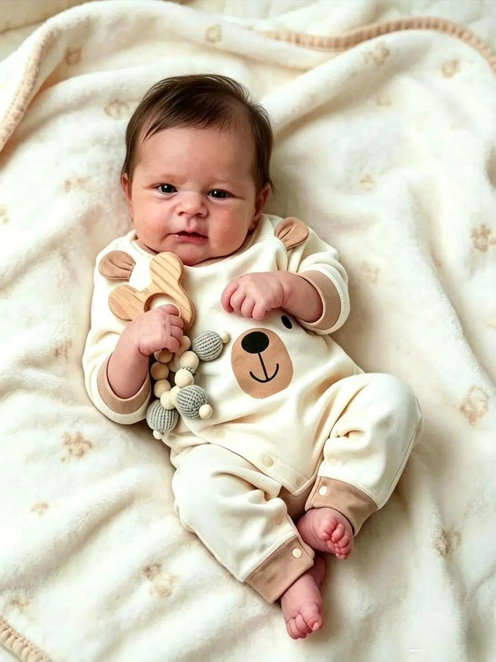 Zero pam Reborn Baby Vollsilikon Lebensecht Junge-45CM Silikon Puppen Baby Junge,lebensechte Babypup