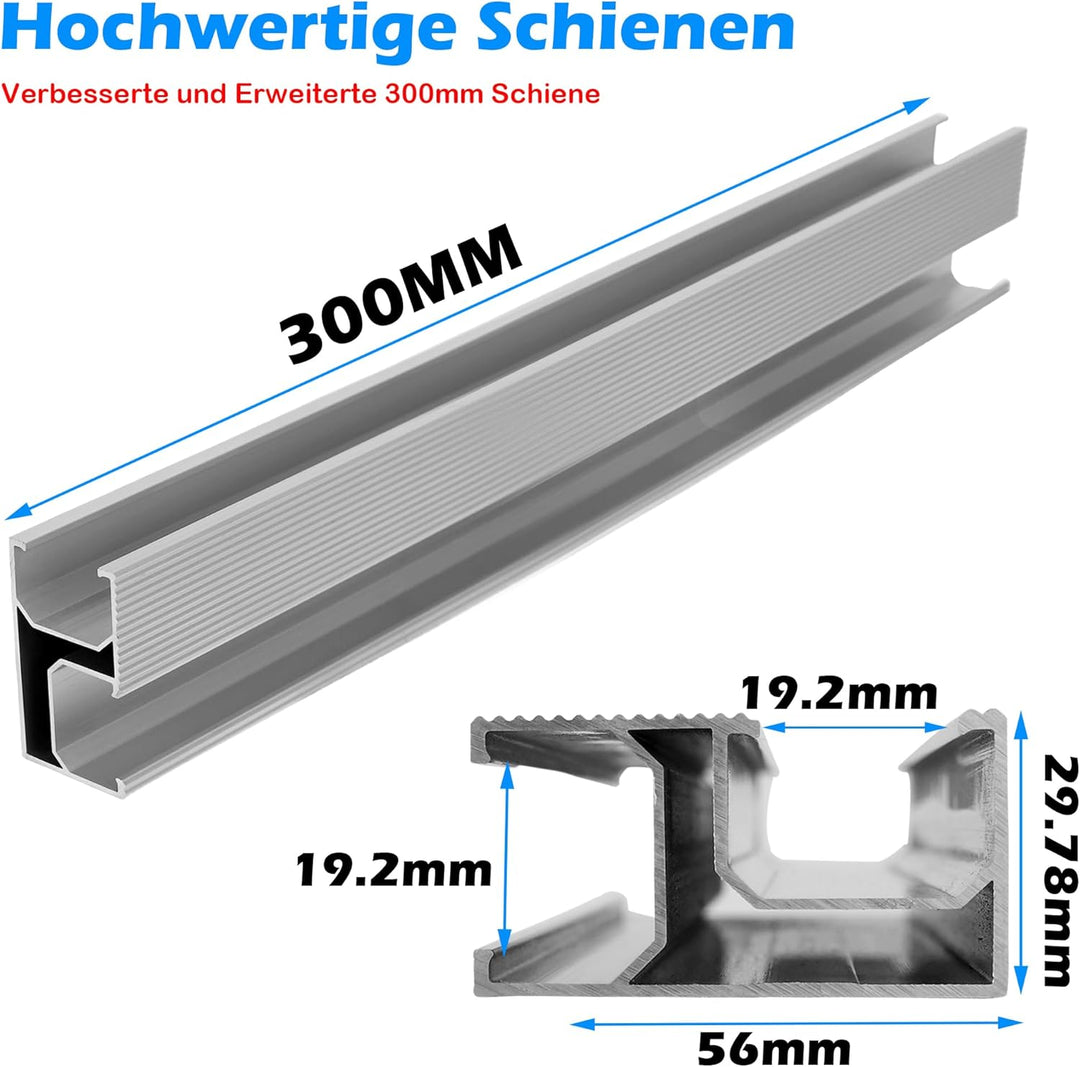 Warmfay Solar Halterung Ziegeldach Montageset, Erweitert Photovoltaik Montageschiene Dachhaken Solar