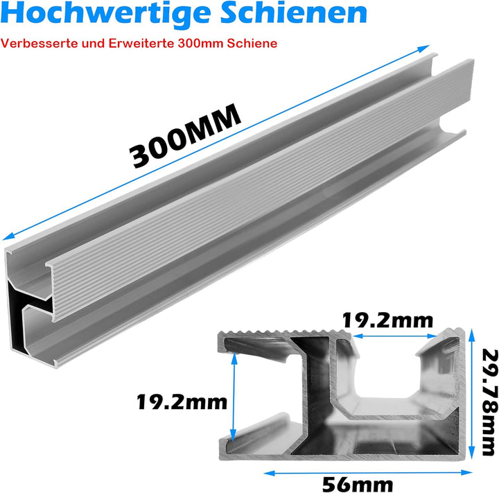 Warmfay Solar Halterung Ziegeldach Montageset, Erweitert Photovoltaik Montageschiene Dachhaken Solar
