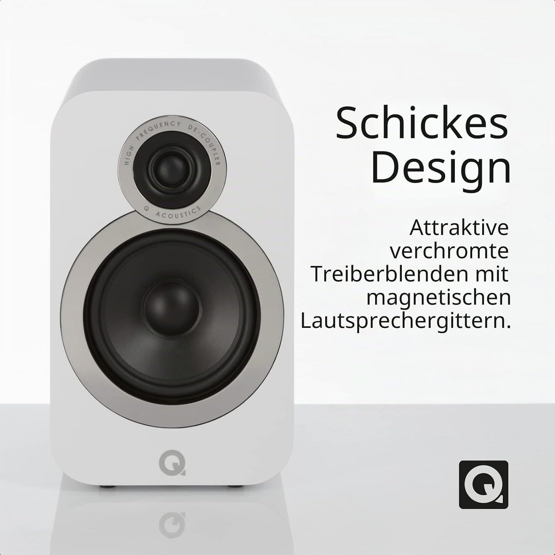 Q Acoustics 3030i Kompaktlautsprecher Paar weiss, Weiss