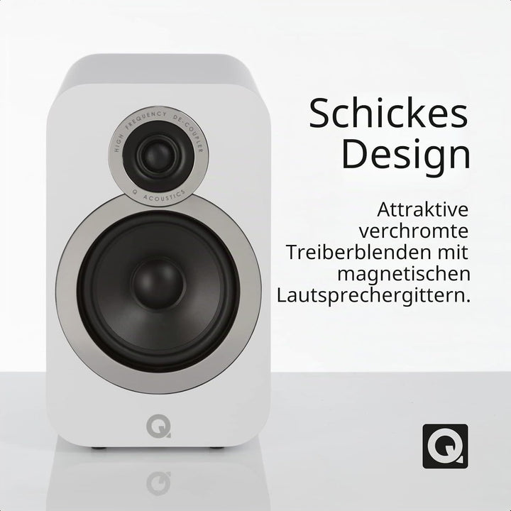 Q Acoustics 3030i Kompaktlautsprecher Paar weiss, Weiss