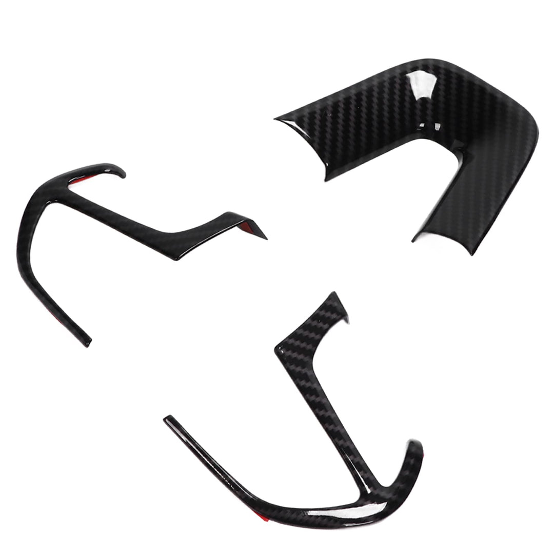 Auto Lenkradverkleidung, Fydun 3 Stück Lenkradabdeckungsverkleidung Ersatz für Dodge Challenger Char