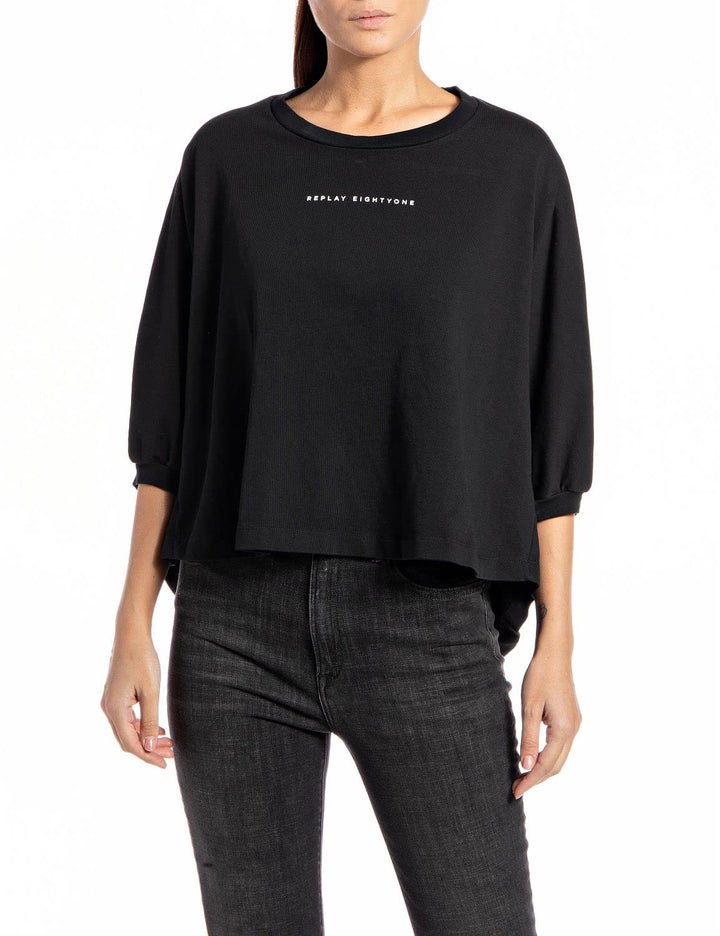 Replay Damen T-Shirt S 098 Black, S 098 Black