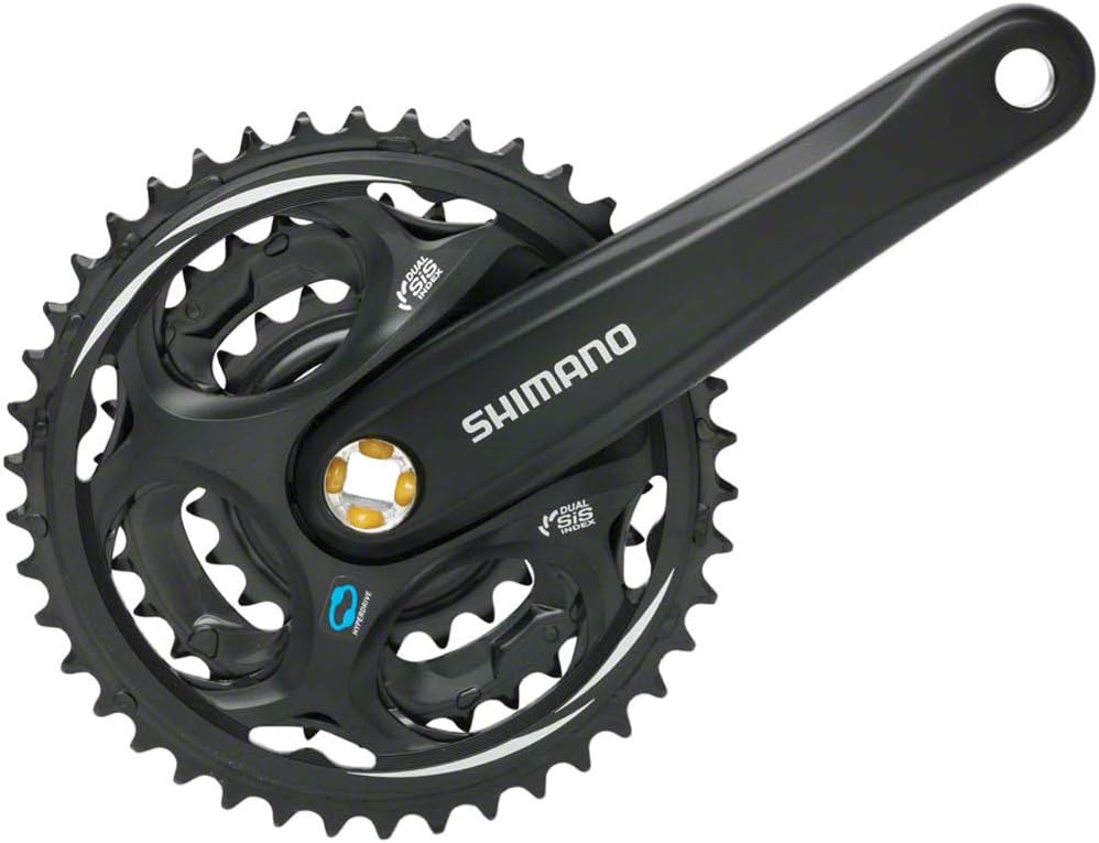 SHIMANO Altus FC-M311 3x7/8 Crankset Schwarz - Schwarz Einheitsgrösse, Schwarz - Schwarz Einheitsgrö