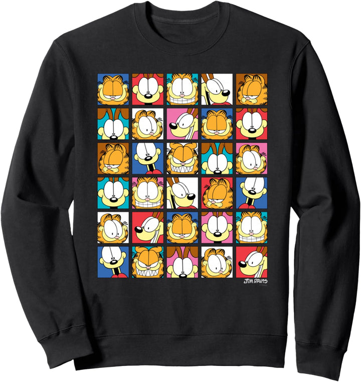 Garfield-Ausdrucks-Collage Sweatshirt