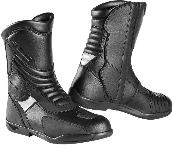 Bogotto Andamos wasserdichte Motorradstiefel, schwarz, 48 48 EU Schwarz, 48 EU Schwarz