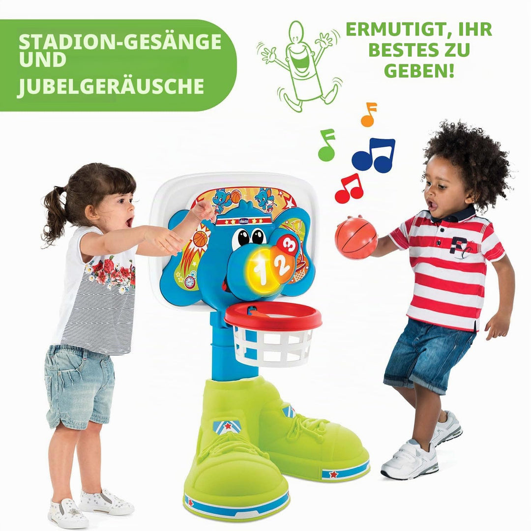 Chicco Basket League Elektronischer Basketballkorb Kinder, Mini Basketballkorb für Innen mit Geräusc