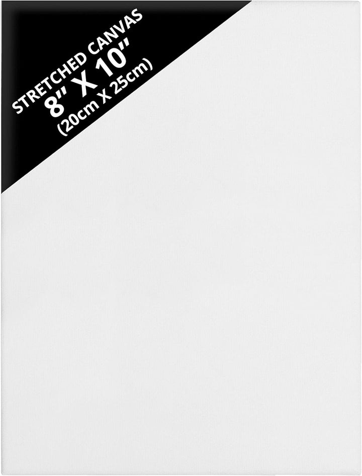 Kurtzy 24er Pack Leinwände zum Bemalen - 20 x 25 cm - Bespannte Keilrahmen Leinwände Set - Geeignet