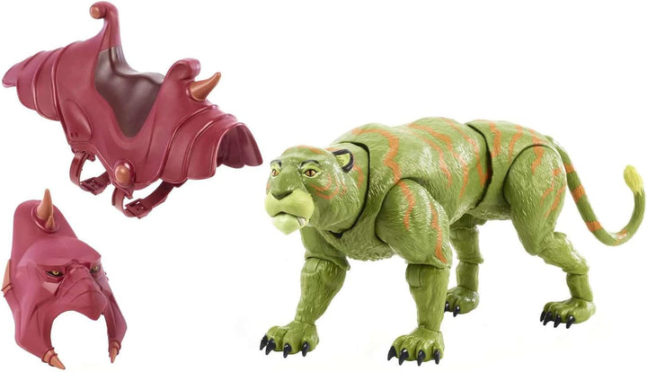 Masters of the Universe GYV18 - Masterverse Battle Cat, ca. 35 cm grosse MOTU Actionfigur zum Spiele