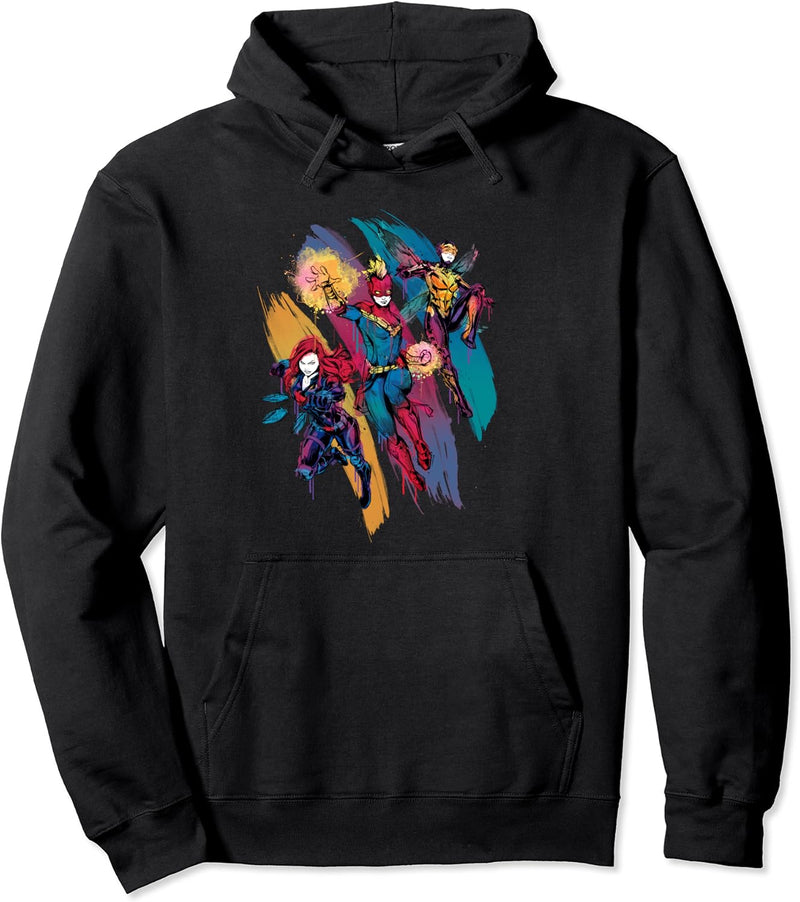 Marvel Avengers Captain Marvel Wasp Black Widow Pullover Hoodie