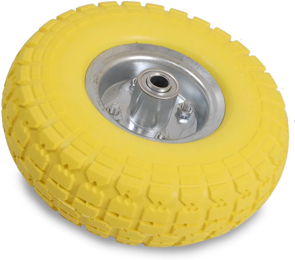 5,1 x 25,4 cm Sackkarre Garten Trolley Warenkorb Schubkarre Rad Vollgummi Reifen Gelb