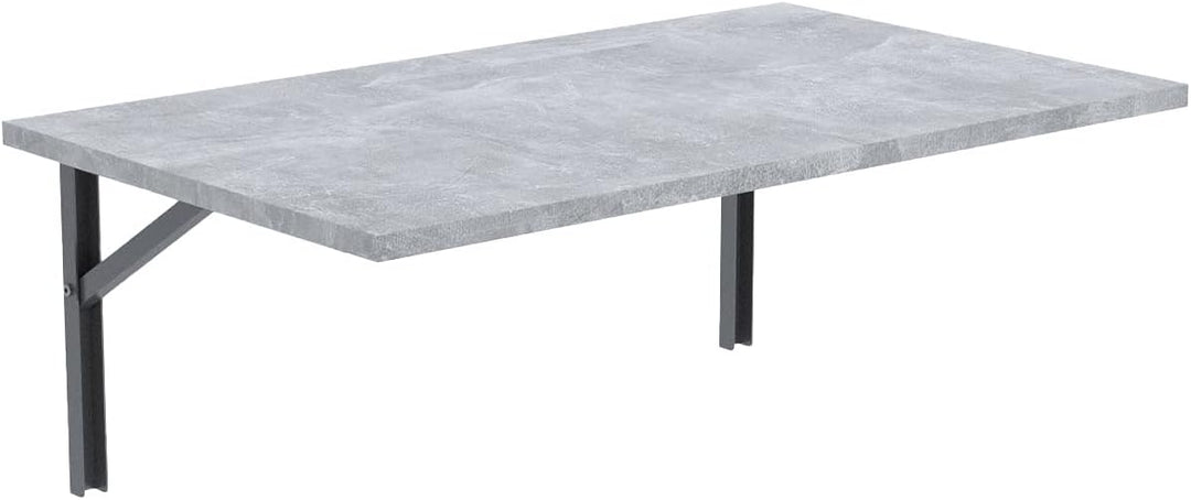 mikon 80x60 | Wandklapptisch Klapptisch Wandtisch Küchentisch Schreibtisch Kindertisch | Beton 80x60