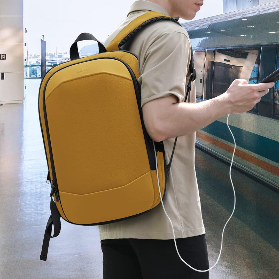 Laptop Rucksack Herren 17 Zoll wasserdichter erweiterbarer Reiserucksack Handgepäck Laptoptasche Tag